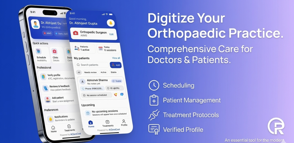Ortho Rehab Care Live Application Screenshot